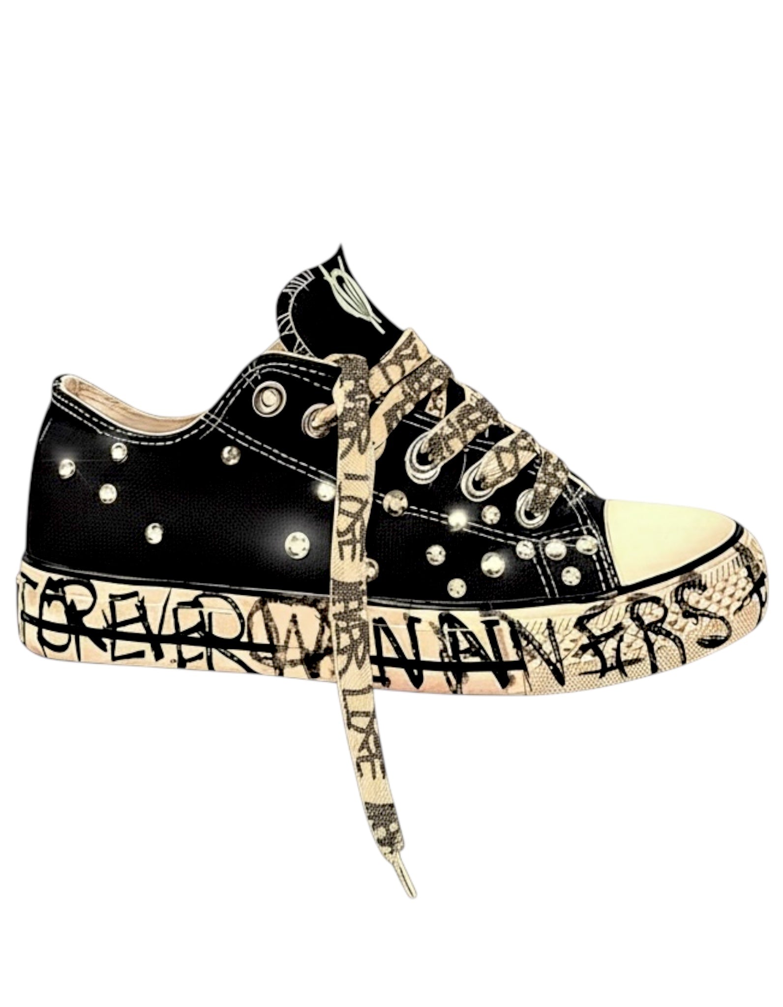 WC-SK8 LOW Casual Sneakers ( Crow )