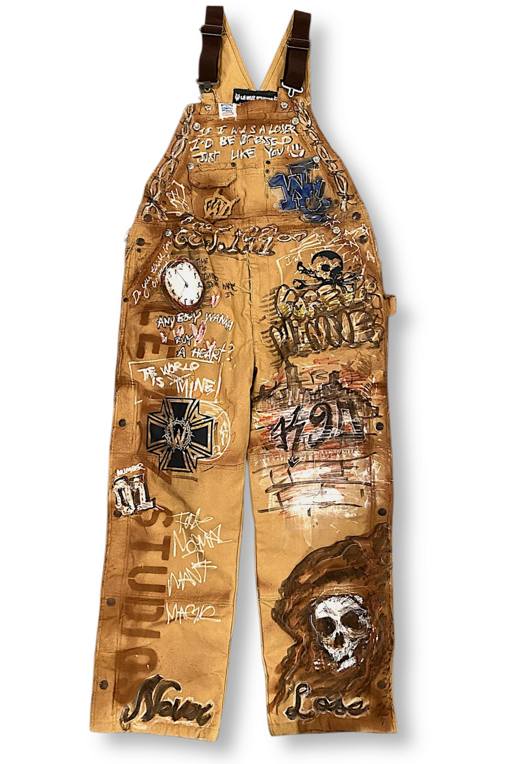 WC-WRK SHOP Tagged Overalls /Pants