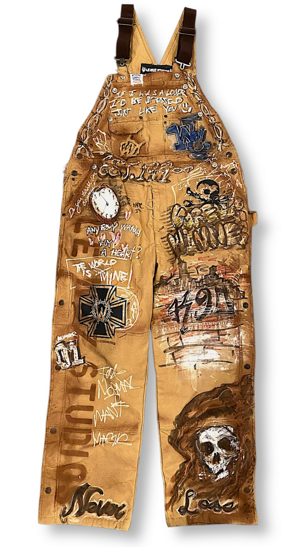 WC-WRK SHOP Tagged Overalls /Pants