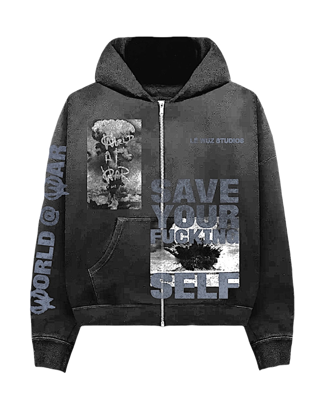 (W)orld @ (W)ar ZIP UP HOODIE