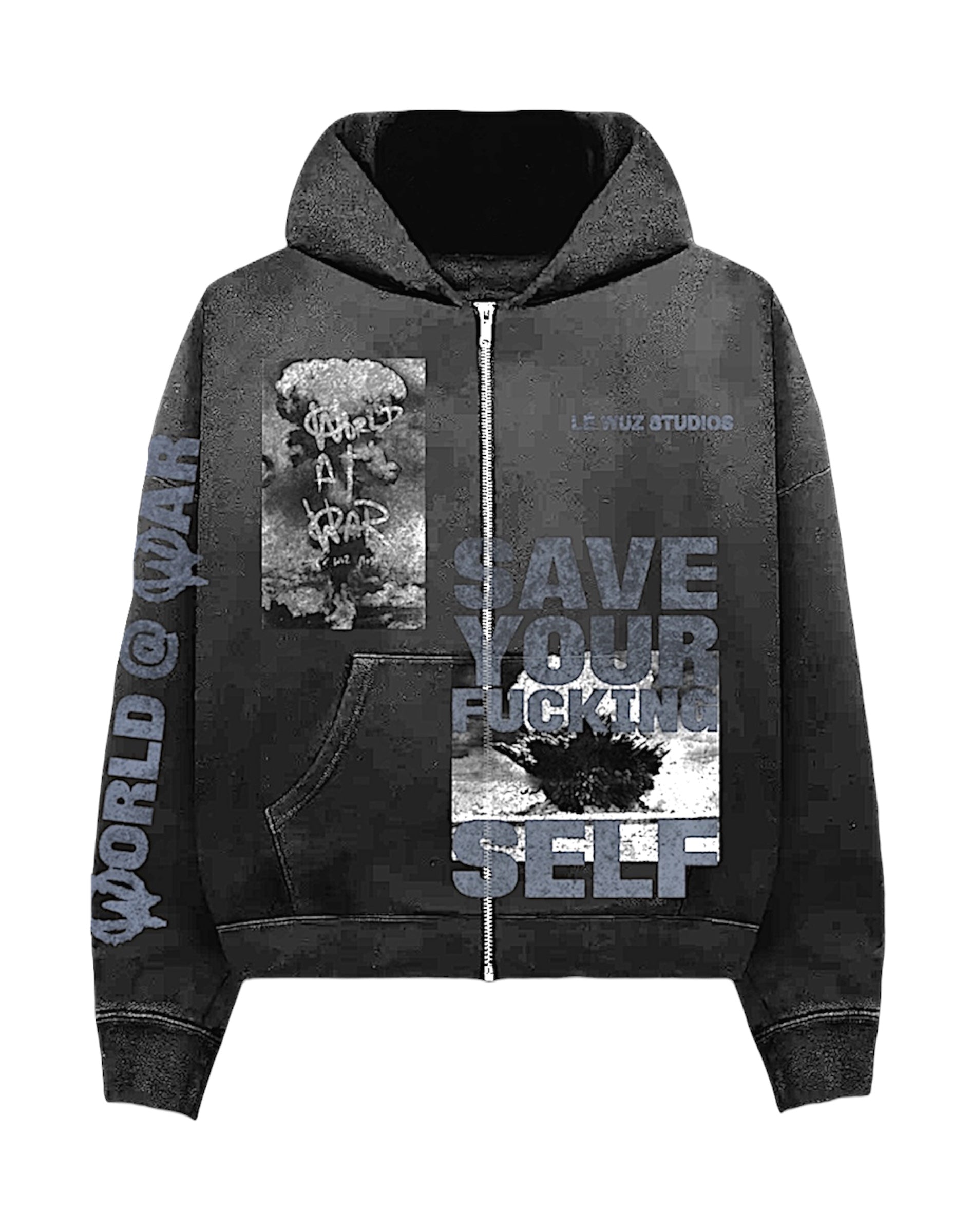 (W)orld @ (W)ar ZIP UP HOODIE