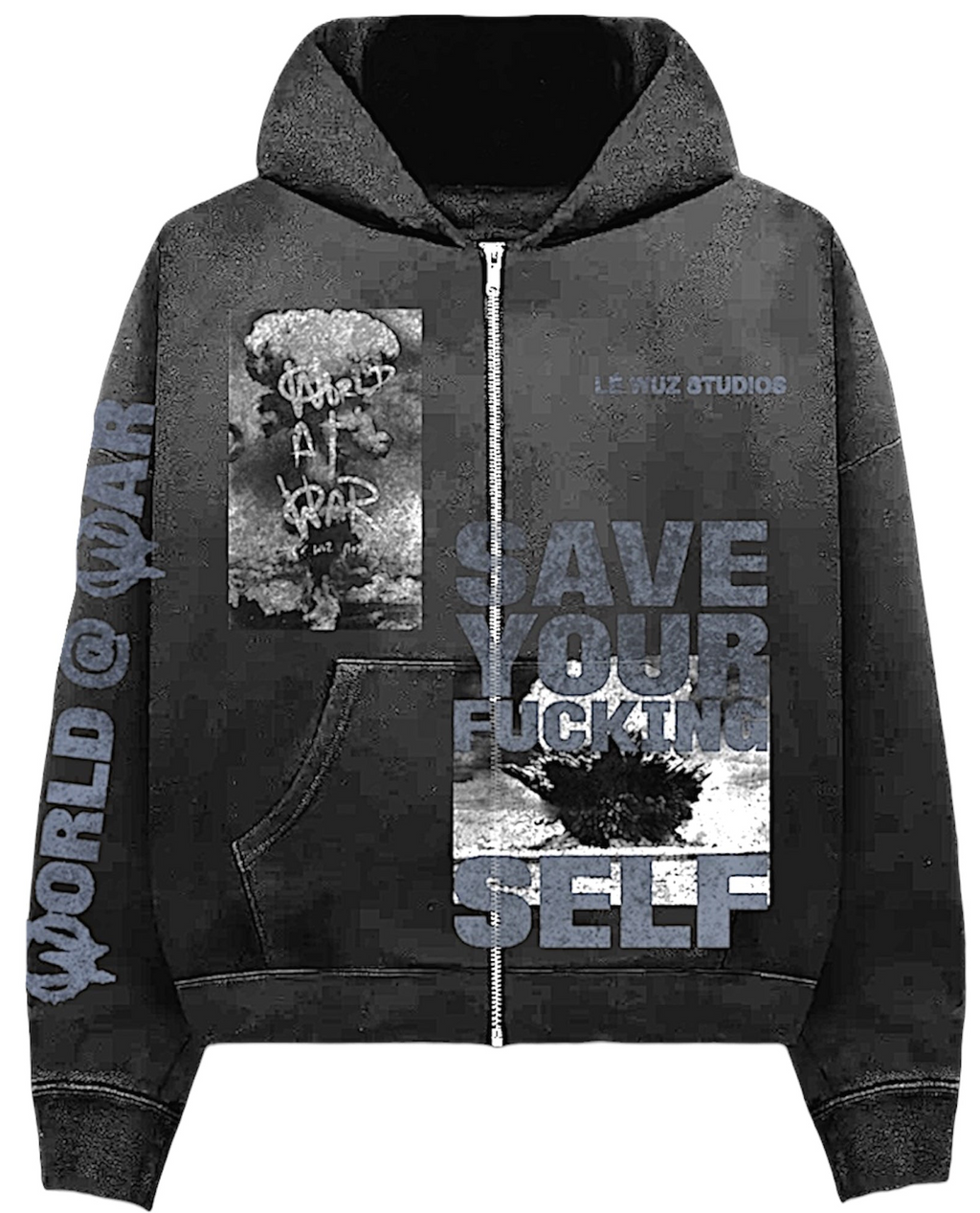 (W)orld @ (W)ar ZIP UP HOODIE